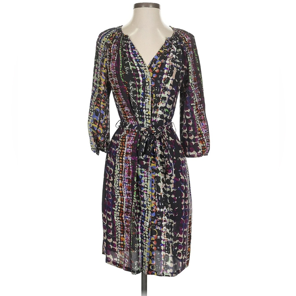 Presley Skye Black and Pink Raglan Sleeve Dress